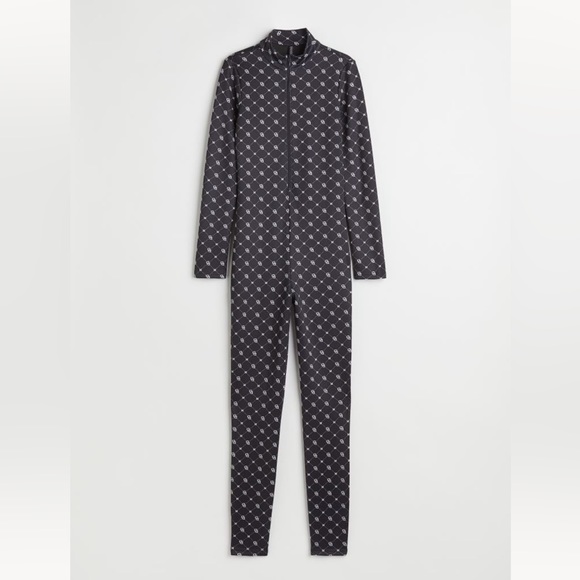 H&M monogram-print Unitard - Picture 1 of 3